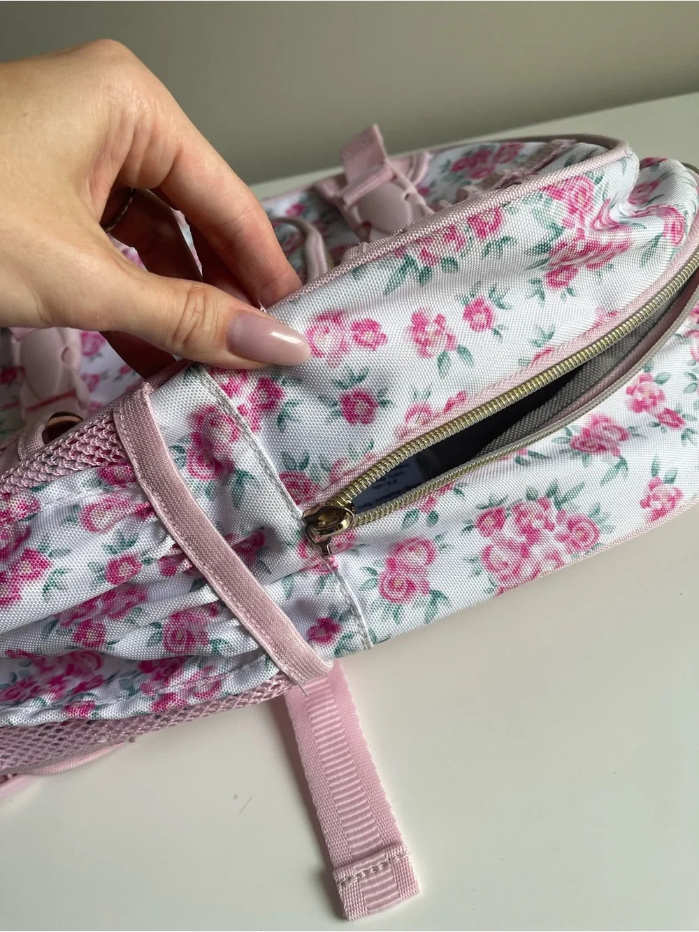 Pottery Barn Kids Pink Floral Backpack
